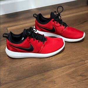 Nike Vibrant Red and Black Athletic Shoes